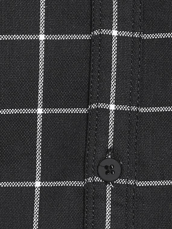 black checkered casual shirt - 17544547 - Zoom Image - 5