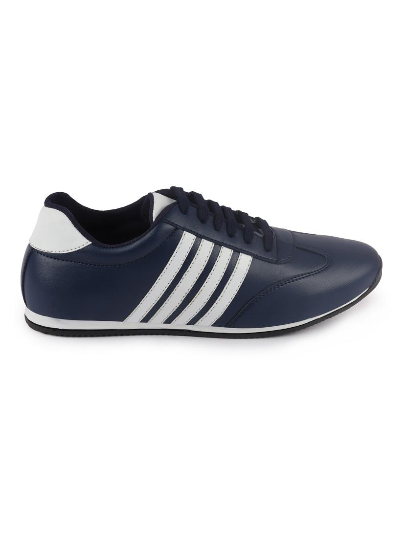 blue pu lace up sneakers - 17544566 - Zoom Image - 2