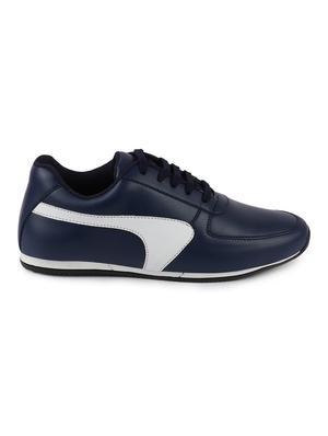 blue pu lace up sneakers - 17544571 - Standard Image - 2