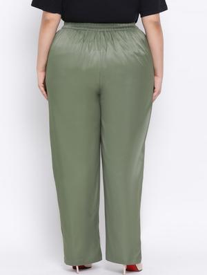 high rise flat front trouser - 17544663 - Standard Image - 3