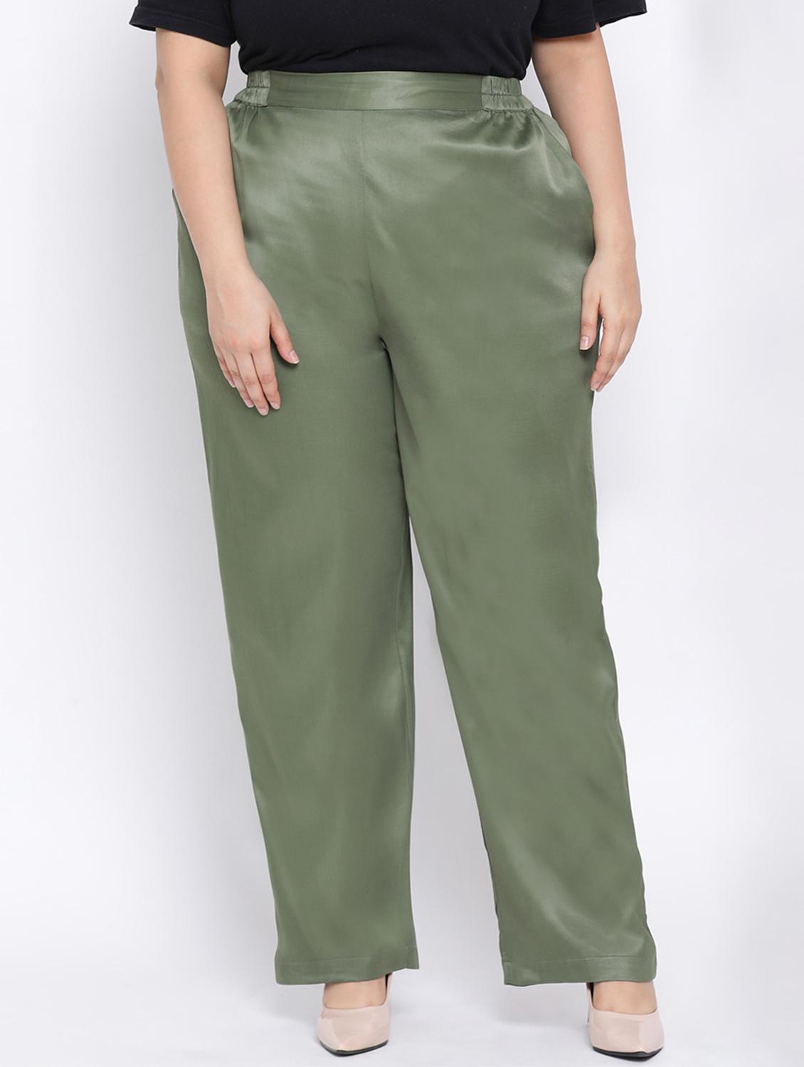 high rise flat front trouser - 17544663 - Zoom Image - 1