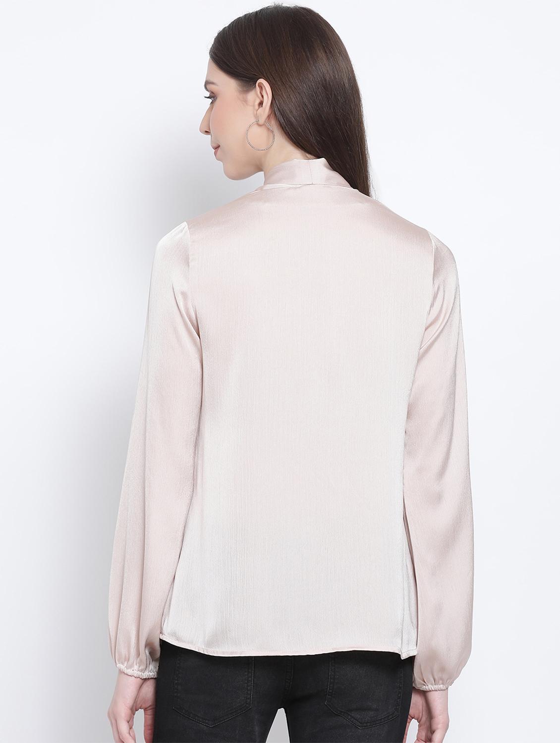 tie up neck solid top - 17544667 - Zoom Image - 3
