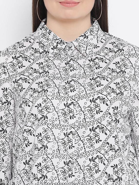 white polyester regular shirt - 17544686 - Zoom Image - 5
