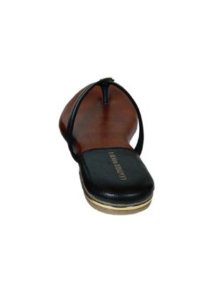 black leather toe separator sandals - 17544688 - Standard Image - 3
