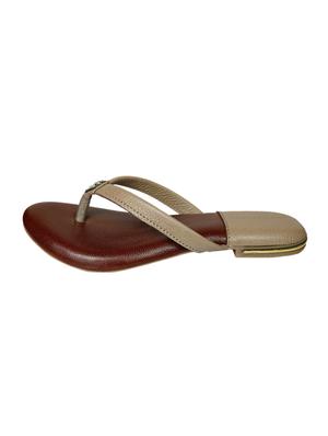 beige leather toe separator sandals - 17544689 - Standard Image - 2