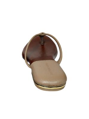 beige leather toe separator sandals - 17544689 - Standard Image - 3