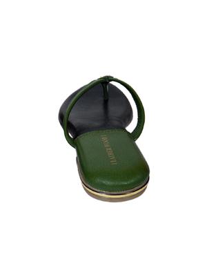green leather toe separator sandals - 17544691 - Standard Image - 3