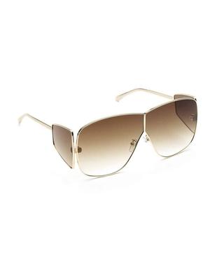 bellofox® unisex sunglasses geometric golden frame, brown lens for men and women - 17545400 - Standard Image - 2
