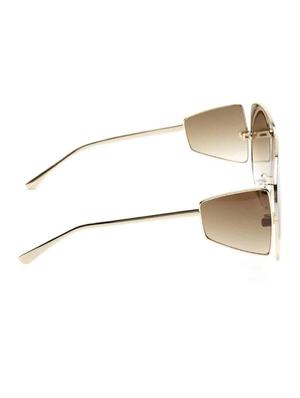 bellofox® unisex sunglasses geometric golden frame, brown lens for men and women - 17545400 - Standard Image - 3