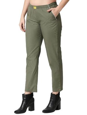 mid rise solid track pants - 17546722 - Standard Image - 2