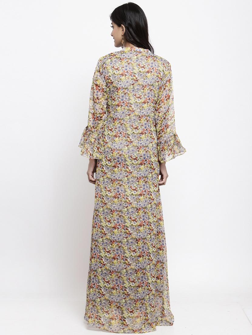 floral a-line ethnic dress - 17546810 - Zoom Image - 2