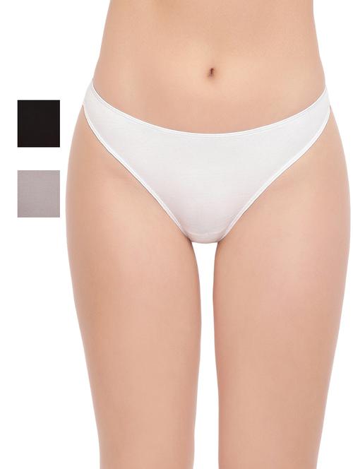 set of 3 solid bikini panty - 17546944 - Standard Image - 1