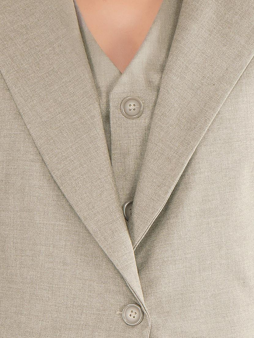 grey solid formal blazer - 17547254 - Zoom Image - 5