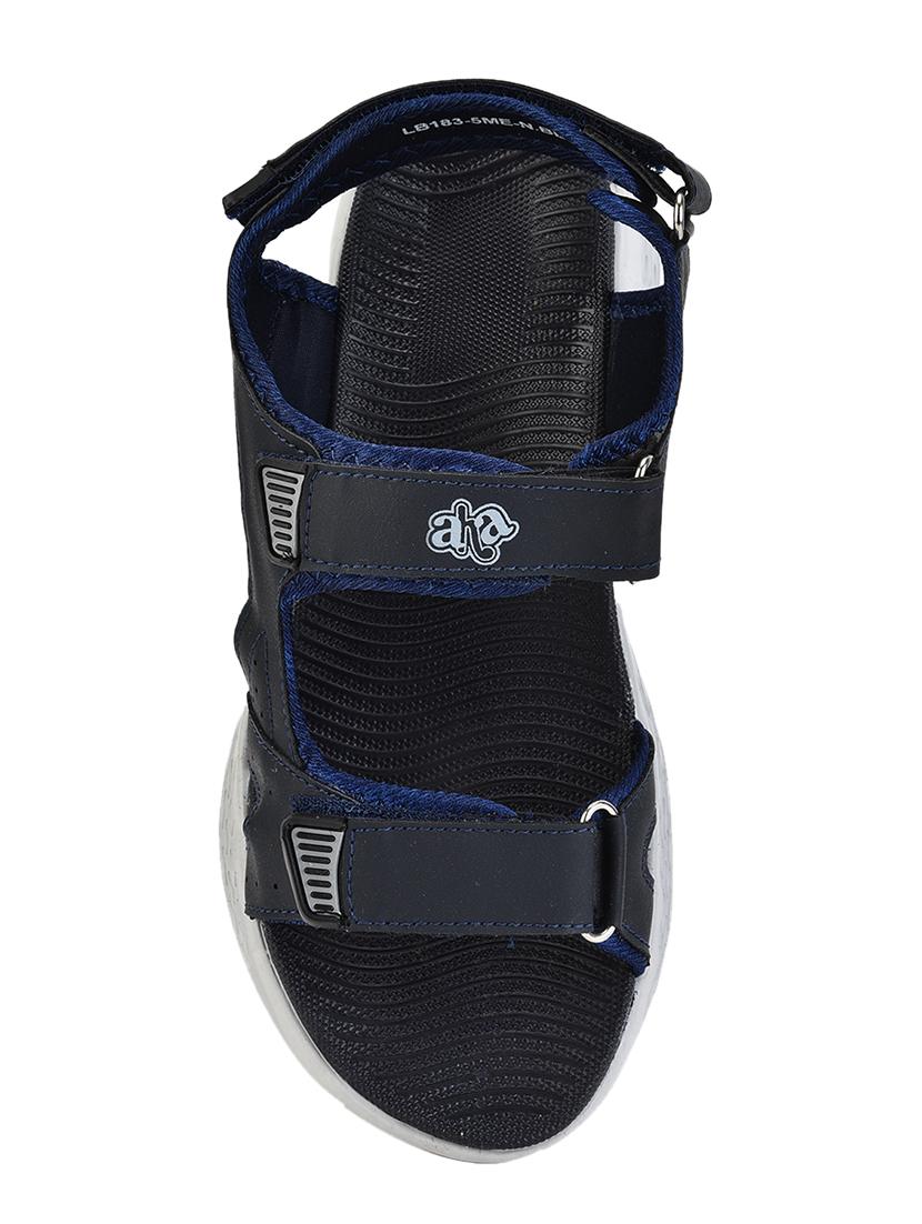 blue pu slip on sandals - 17547259 - Zoom Image - 4