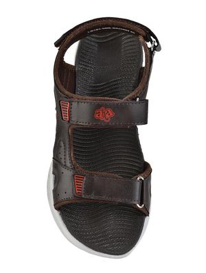 brown pu slip on sandals - 17547260 - Standard Image - 4