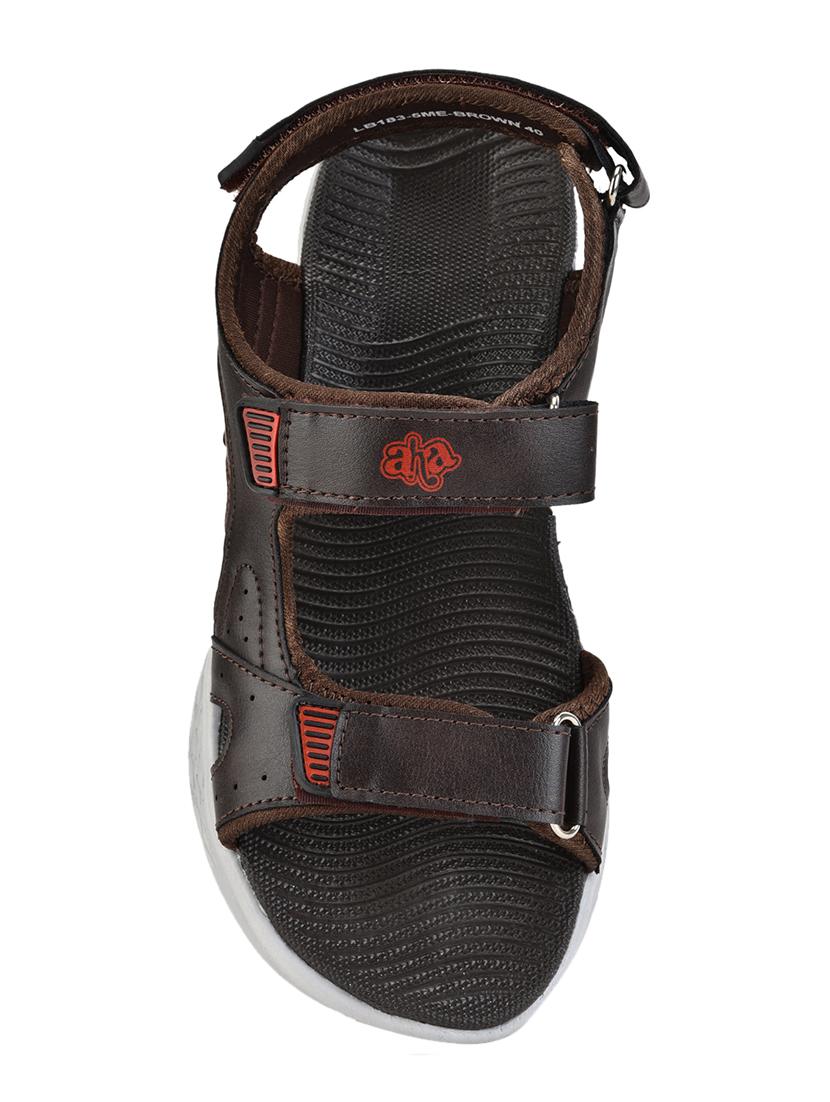 brown pu slip on sandals - 17547260 - Zoom Image - 4