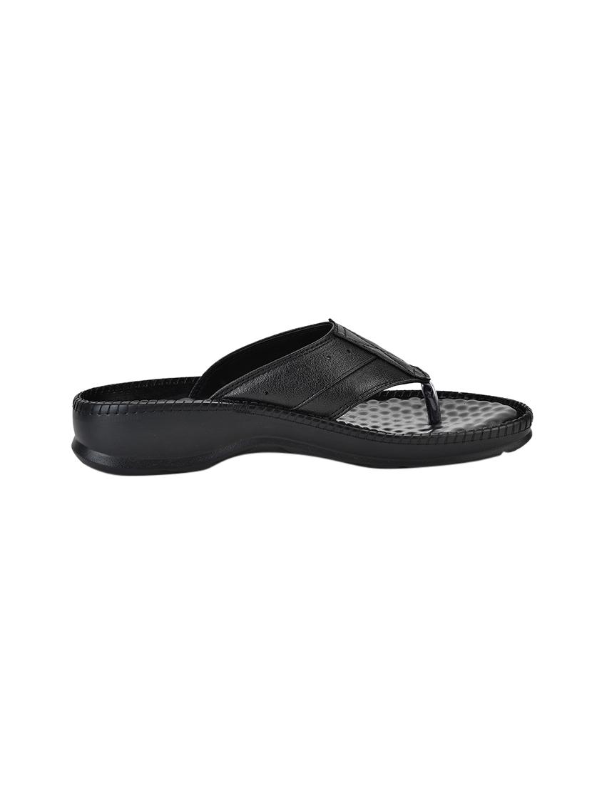 black pu slip on sandals - 17547261 - Zoom Image - 2