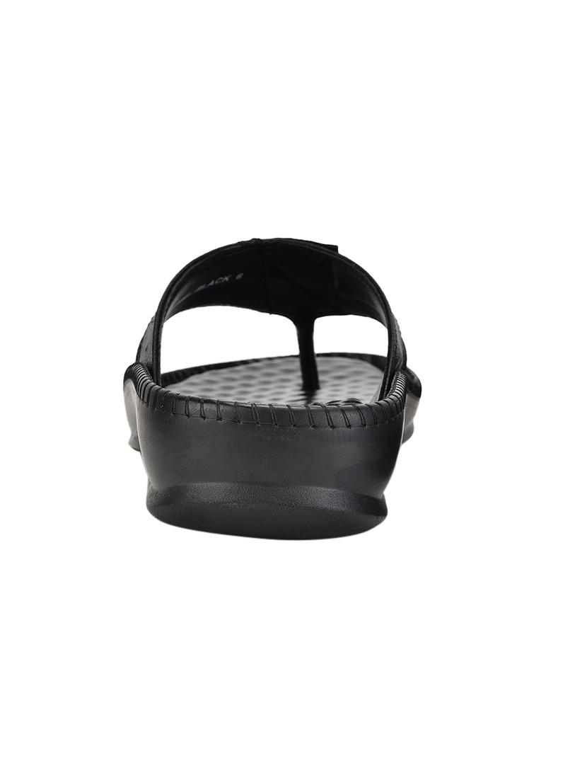 black pu slip on sandals - 17547261 - Zoom Image - 3