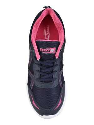 blue mesh laceup sports shoes - 17547263 - Standard Image - 4