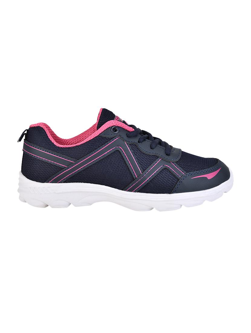 blue mesh laceup sports shoes - 17547263 - Zoom Image - 2