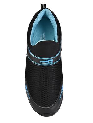 black mesh slip on sports shoes - 17547264 - Standard Image - 4