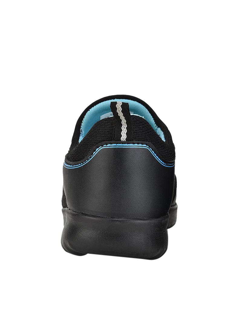 black mesh slip on sports shoes - 17547264 - Zoom Image - 3