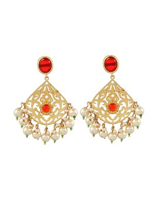 gold brass chandballi earring - 17547297 - Standard Image - 2