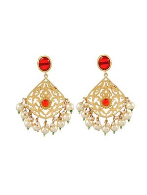 gold brass chandballi earring - 17547297 - Standard Image - 3
