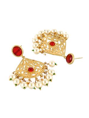 gold brass chandballi earring - 17547297 - Standard Image - 4