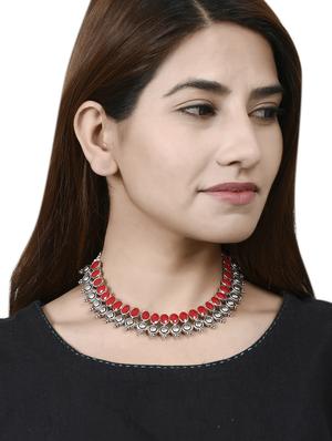 red brass short necklace - 17547325 - Standard Image - 4