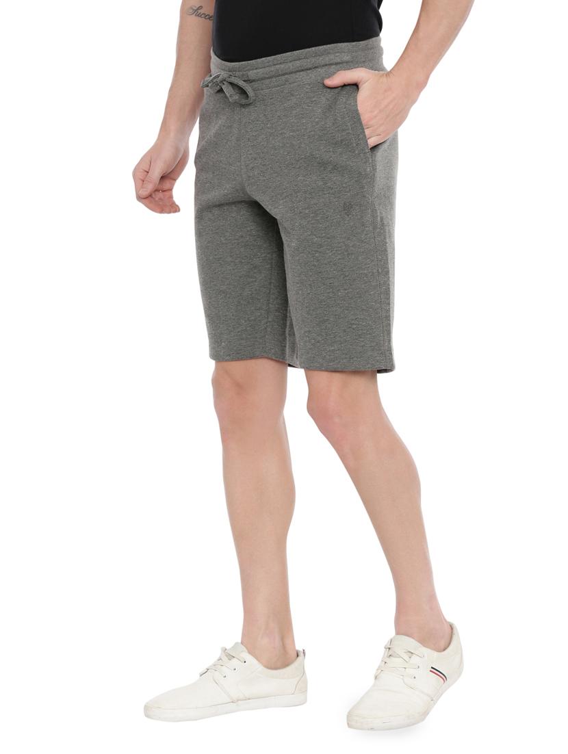 grey solid shorts - 17547345 - Zoom Image - 1