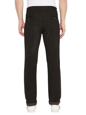 black solid corduroy trouser - 17547523 - Standard Image - 4
