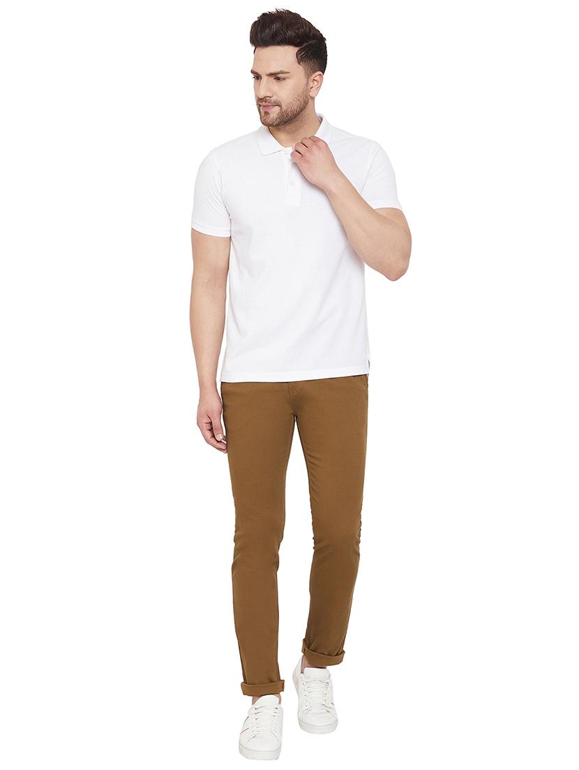 brown solid chinos - 17547527 - Zoom Image - 5