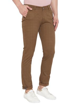brown checkered chinos - 17547528 - Standard Image - 3