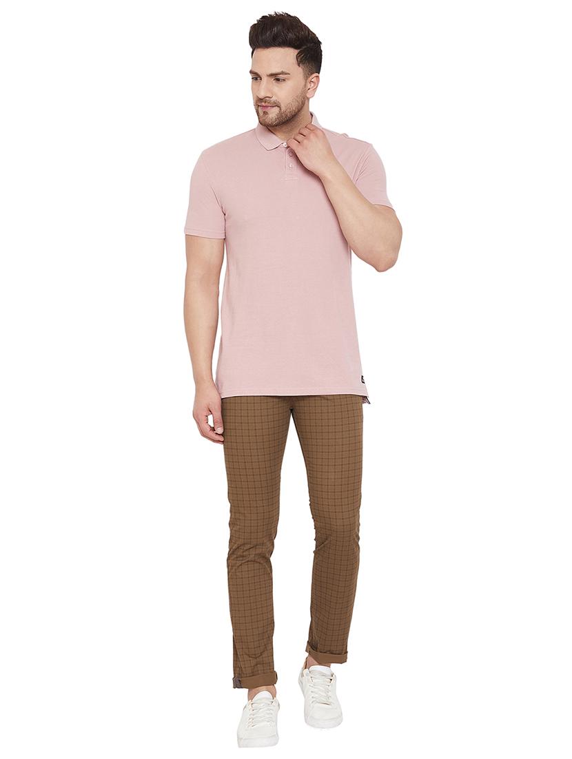 brown checkered chinos - 17547528 - Zoom Image - 5