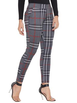 grey cotton blend flat front trousers - 17547543 - Standard Image - 3