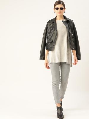 high rise self design jegging - 17547666 - Standard Image - 4