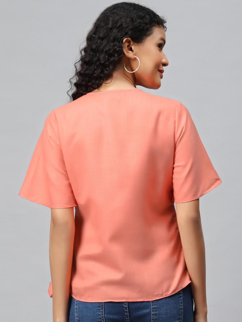 button up wrap top - 17547739 - Zoom Image - 3