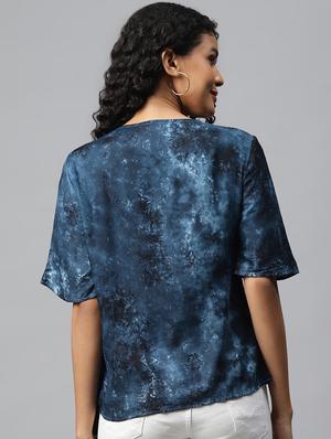 tie & dye wrap top - 17547740 - Standard Image - 3