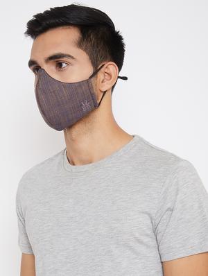 multi colored cotton anti-pollution men mask (pack of 3) - 17547767 - Standard Image - 9