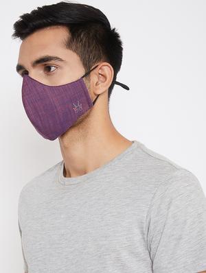 multi colored cotton anti-pollution men mask (pack of 3) - 17547767 - Standard Image - 10