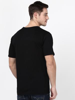 black solid t-shirt - 17548041 - Standard Image - 3