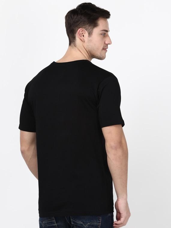 black solid t-shirt - 17548041 - Zoom Image - 3