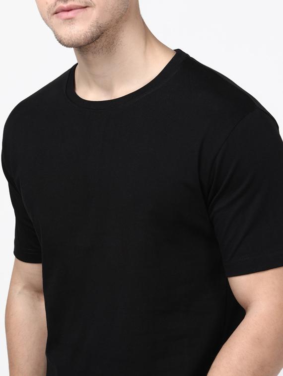 black solid t-shirt - 17548041 - Zoom Image - 4
