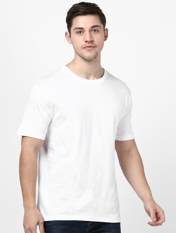 white solid t-shirt - 17548043 - Zoom Image - 1