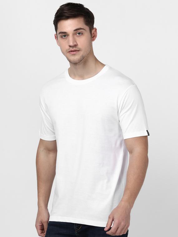 white solid t-shirt - 17548043 - Zoom Image - 2