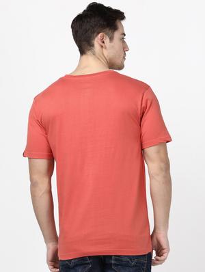 peach solid t-shirt - 17548044 - Standard Image - 3