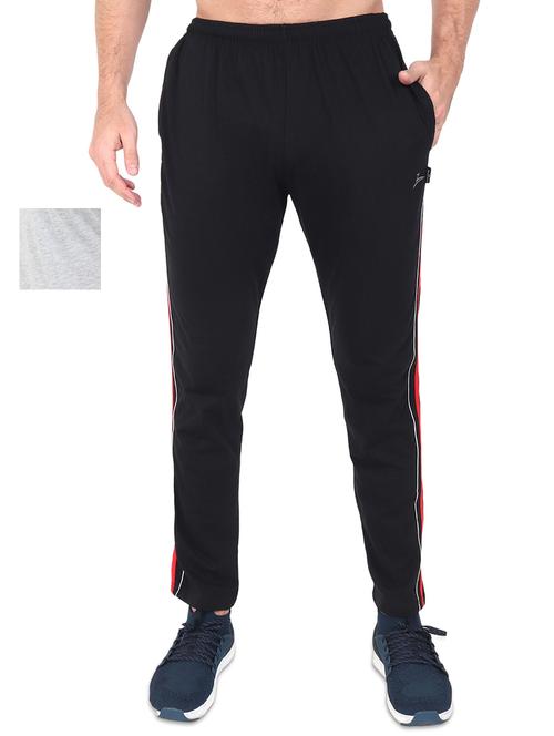 grey and black set of 2 full length track pant - 17548060 - Standard Image - 1