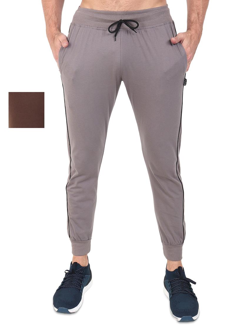 brown and grey set of 2 full length track pant - 17548084 - Zoom Image - 1