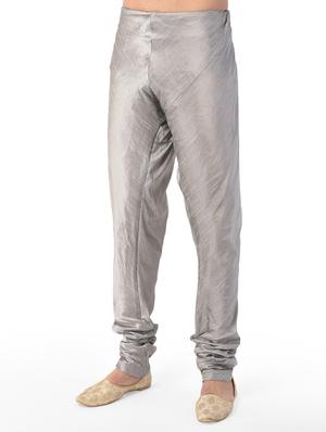 grey kurta pyjama ethnic wear set with black nehru jacket - 17548176 - Standard Image - 4
